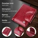 Лакированный кошелек для женщин среднего размера из натуральной кожи ST Leather 22685 Красный - изображение 2