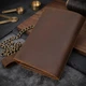 Кошелек мужской кожаный для карточек Vintage leather-20439 Коричневое - изображение 12