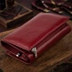 Жіноче горизонтальне портмоне на магніті з натуральної шкіри ST Leather бордове (bg193fash33) - зображення 3
