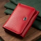 Горизонтальный кошелек для женщин из натуральной кожи ST Leather цвет Красный размер Средний с кнопочной застежкой (bg194fash78) - изображение 1