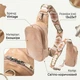 Сумка через плече для жінок з екошкіри Vintage маленького розміру світло-коричнева (bg227fash90) - зображення 3