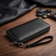 Большой изящный женский кошелек-клатч из натуральной кожи ST Leather Черный для прав (bg188fash52) - изображение 4
