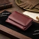 Женский компактный бумажник на кнопке из натуральной кожи ST Leather темно-красный (bg188fash85) - изображение 4