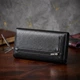 Зручний жіночий гаманець з натуральної шкіри ST Leather 22523 Чорний - зображення 3