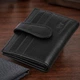 Гаманець-візитниця ST Leather з натуральної шкіри чорного кольору маленького розміру з кнопкою (bg192fash08) - зображення 1