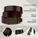 Ремень мужской из натуральной кожи Vintage leather-20273 115 см Коричневый - изображение 12