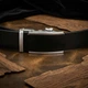 Ремень мужской из натуральной кожи Vintage leather-20294 115 см Черный - изображение 9
