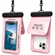 Влагозащитный чехол Deexe Aqua Shield для смартфонов диагональю до 7.5 дюймов - Pink - изображение 2