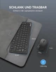 Набор клавиатура и мышь TECKNET QWERTZ черный беспроводной 2 4 ГГц до 15 м (QWERTZ) - Уценка - изображение 7
