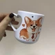Чашка керамическая сердце корги с галстуком - изображение 1