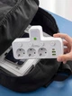 Сетевой разветвитель с ночником, 3 розетки, USB и Type-C, белый - изображение 8