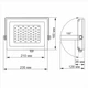 Прожектор LED 30W 5000K 220V WHITE VL-F305W VIDEX - изображение 2