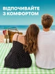 Коврик плед для пляжа и пикника водонепроницаемый покрывало подстилка на природу непромокаемая складная 150х200см - изображение 7