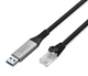 Кабель DIGITUS Ethernet USB-A - RJ45 CAT 6A S/FTP, 1 Gbit/s, 3m, LSZH - изображение 1