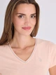 Футболка бавовняна жіноча U.S. Polo Assn 216607-1H00A (PEACH FLUFF) S Персикова (786662549841) - зображення 5