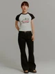 Джинсы Клеш женские Uniqlo 544289656 28 Черные (1159864960) - изображение 5