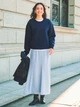Юбка длинная летняя женская Uniqlo 385627085 S Голубая (1159864950) - изображение 2