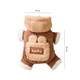 Комбінезон з капюшоном для собак Lesko Lucky 2410SXMJ0173 Brown M тедді з петлею для повідця - зображення 4