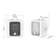 Бойлер Mixxus Small Under EWH-1210 1,5 кВт 10л мокрий ТЕН, Під мийкою, білий (WH0604) - зображення 4