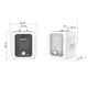 Бойлер Mixxus Small Under EWH-1215 1,5 кВт 15л мокрый ТЭН, под мойкой, белый (WH0605) - изображение 4