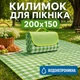 Коврик плед для пляжа и пикника водонепроницаемый покрывало подстилка на природу непромокаемая складная 150х200см - изображение 1