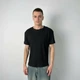 Футболка чоловіча трикотаж рубчик чорна, L-XL - изображение 1