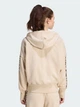 Толстовка на блискавці з капюшоном жіноча Adidas W Aop 3S Ft Fz KH1547 XS Crystal Linen (4069993191771) - зображення 2