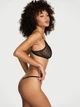 Комплект белья Victoria's Secret бралетт триангл и трусики стринги 1159865456 (Черный XXL) - изображение 2