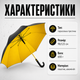 Надміцна парасолька-тростина з телескопічним дренажним чохлом для захисту від дощу вітру та сонця - зображення 5