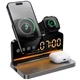 БЗУ Hoco DWQ03 North 4in1 with alarm clock Black - изображение 6