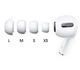 Амбушюри для Apple AirPods Pro / AirPods Pro 2 для навушників White - 4 розміри (4 пари) - изображение 1