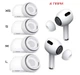 Амбушюри для Apple AirPods Pro / AirPods Pro 2 для навушників White - 4 розміри (4 пари) - изображение 3