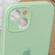 Чохол Premium Silicone case з захистом камери для iPhone 13 Full Camera Protective mint 9707 - зображення 3