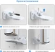 Крепление на стену для Orbi WiFi 7, Nighthawk, настенное крепление для трехдиапазонного роутера из ABS-пластика белое - изображение 6