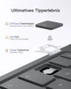 Чехол с клавиатурой Inateck AirTap BK2007 серый QWERTZ ультралегкий с держателем для стилуса (BK2007) - изображение 7
