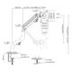 Настольное крепление для монитора Brateck LDT71-C012N 17-32" Black (VESA100х100) - изображение 5