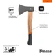 Топор Bradas Wood 800г (KT-SW1080) - изображение 3