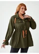 Куртка джинсова весняно-осіння 1XL, зелений (903068-3) - изображение 1