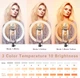 Кольцо световое AIXPI Ring Light 10 дюймов (25.4 см) USB питание 3 режима 10 уровней яркости черный белый - изображение 2