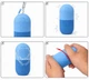 Силиконовый футляр-ролик для льда ICE ROLLER ледяной массажер / криосфера для массажа и ухода за кожей для лица и тела, голубой (89282162) - изображение 3