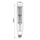 Лампочка Videx LED Filament T52F 50W E27 5000K (VL-T52F-50275) - зображення 2