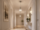 Подвесная люстра хромированная со стеклянным плафоном и хрустальным декором на 1 лампу Sneha (9994437225/1) - изображение 4