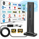 Цифровая комнатная антенна для Smart TV HDTV Amplified с усилителем сигнала 25dBi, кабель 5м, радиус 700+ км, Black - изображение 2