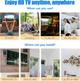 Цифровая комнатная антенна Merrian 4K HD TV с усилителем сигнала, радиус приема 360 градусов, коаксиальный кабель 5м, Black - изображение 6
