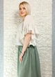 Блуза батистова з воланами бежева New Collection 11-107 - бежевий - S-L - зображення 3