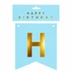Паперові Прапорці Happy Birthday 20х15см Блакитні - зображення 2