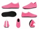 Обувь для пляжа и кораллов аквашузы Diving shoes розовый плоская подошва 40-41 ( 24 см ) 262 - изображение 2