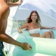 Бассейн надувной детский Intex 57195 синий 277 х 221 х 137 см круглый из винила на 830 л со съемным навесом надувным сиденьем и поддоном для ополаскивания ног (9-163-57195) - изображение 6