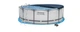 Каркасный бассейн Bestway 56420-4в1 серый круглый из ПВХ и стали на 10250 л с подстилкой стремянкой и тентом 366х122 см (9-163-56420-4 BW) - изображение 2