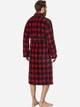 Халат мужской теплый Ralph Lauren 482887015 S/M Черный/Красный (1159865061) - изображение 2